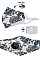 PACK OF 12 FASHION ASSORTED COLOR PAISLEY PRINT