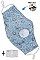PACK OF 12 CLASSIC ASSORTED COLOR PAISLEY PRINT