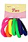 PACK OF 12 CUTE (8PCS EACH CARD) ASSORTED COLOR SEAMLESS HAIR TIE