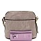 Multi-Pocket Hardware Accent Dome-Shaped Cross Body