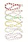PACK OF 12 TRENDY MULTI BEAD ASSORTED COLOR MASK LANYARD