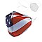AMERICAN FLAG PRINT UNISEX MASK W/ FILTER POCKET