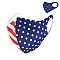 AMERICAN FLAG FASHION MASK W/ COMFORTABLE EARLOOP