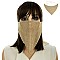 Veil Mesh Mask W/ Rhinestone