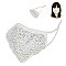 Bright Fashion Colors Bling Face Mask W/ Rhinestone