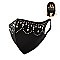 Classy Bling Face Mask W/ Rhinestone