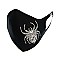 FASHION SPIDER RHINESTONE MASK W/ COMFORTABLE EARLOOP