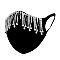 FASHION DANGLING RHINESTONE MASK W/ COMFORTABLE EARLOOP