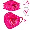 STYLISH SUPER MOM & HEARTS FACE MASK