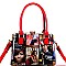 Obama Hologram Magazine Print 2 in 1 Metal Frame Satchel SET