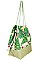 FASHIONABLE TROPICAL HIBISCUS PRINT ECO BAG JYMBS0038