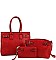 3 IN 1 SATCHEL CROSSBODY AND CLUTCH SET