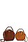 2 IN 1 TAMBOURINE SHAPED SHOULDER BAG SET