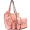 Textured 5 in 1 Classy Tote Value SET MH-MC0035W