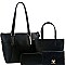 4 IN 1 SHOPPER TOTE WALLET SET