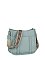 Weaving Detail Guitar Strap Crossbody Bag