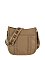 Weaving Detail Guitar Strap Crossbody Bag