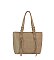 Braided Detail Top Handle Shopper Tote Bag