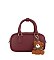 Bag Charm Top Handle Boston Bag