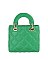 Quilted Top Handle Satchel