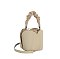 Ruched Top Handle Bucket Satchel