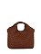Fashion Weave Top Handle Satchel