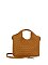 Fashion Weave Top Handle Satchel