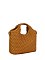 Fashion Weave Top Handle Satchel