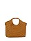 Fashion Weave Top Handle Satchel