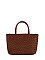 Fashion Weave Tote Bag Satchel