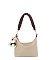 Bag Charm Braided Handle Shoulder Bag