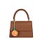 Weaved Top Handle Satchel