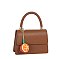 Weaved Top Handle Satchel