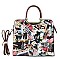 PRESIDENT BIDEN & KAMALA HARRIS LARGE SATCHEL (H 15.5")