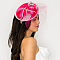 Classy Satin Fascinator with Rhinestone Trimmed Bow