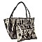 OVERSIZE  Hundred Dollar Bill Print Tote Bag With Pouch Set