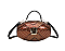 Crocodile Print Egg-Shaped Crossbody Satchel Bag
