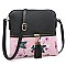 Flower Butterfly Printed Colorblock Tassel Zipper