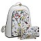 Flower Printed 2-in-1 Backpack