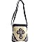 Rhinestone Cross Messenger Bag