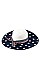 STYLISH STAR AND STRIPE NATURAL FIBER WOVEN SUN HAT