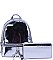 STYLISH 2IN1 CHIC GLOSSY FASHION BACKPACK WITH MATCHING WALLET JYMH-1082-W