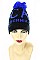 Pack of 12 (pieces) Assorted CALIFORNIA Pom Pom Beanies FM-MHA2520