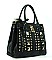 Gold Studded Padlock Tote