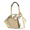 Shiny Patent Leather Satchel With Gold Chain 2-in-1 Set  RZ-ML102