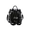 Tiger Face Rhinestone Real Leather Backpacks