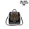 Tiger Face Rhinestone Real Leather Backpacks