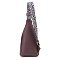 Dual Compartment Sling Bag with Leopard Strap