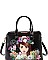 FASHIONABLE NICOLE LEE FLORAL LADY DESIGNER BOSTON BAG JYMLN-14024