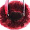 Faux-Fur Accent Bucket Satchel with Snake Print MH-MM7301